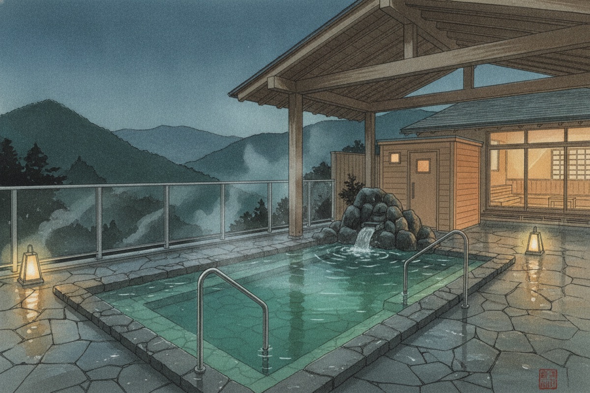 Illustrated scene of Hotel Matsumotoro