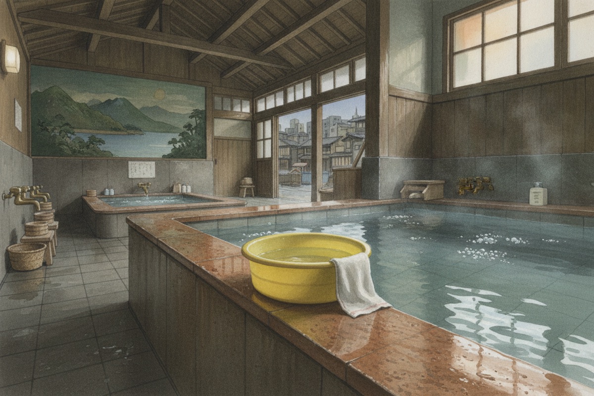 Illustrated scene of Izumiyu