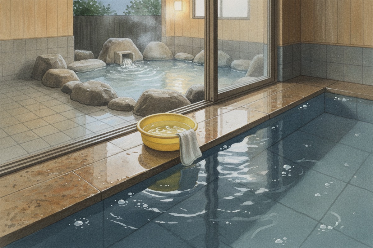 Illustrated scene of Hoshinoyu