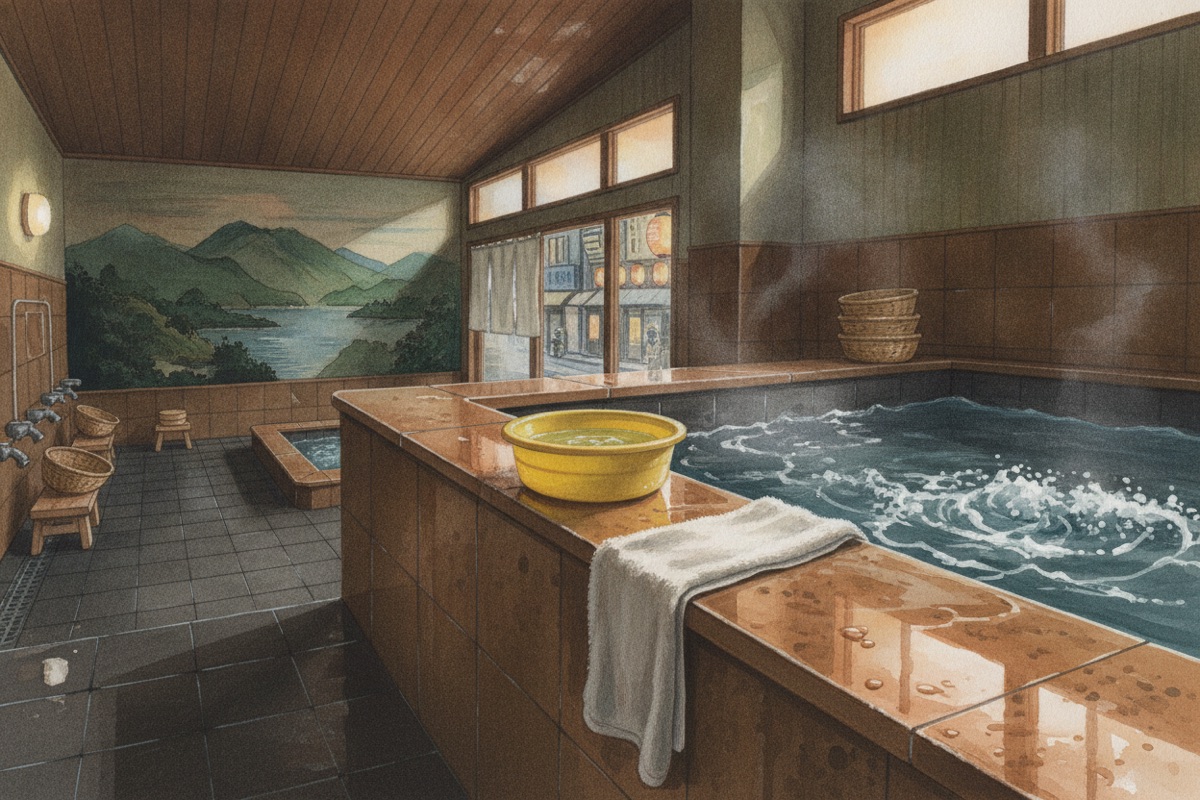 Illustrated scene of Nakamura Yokujo