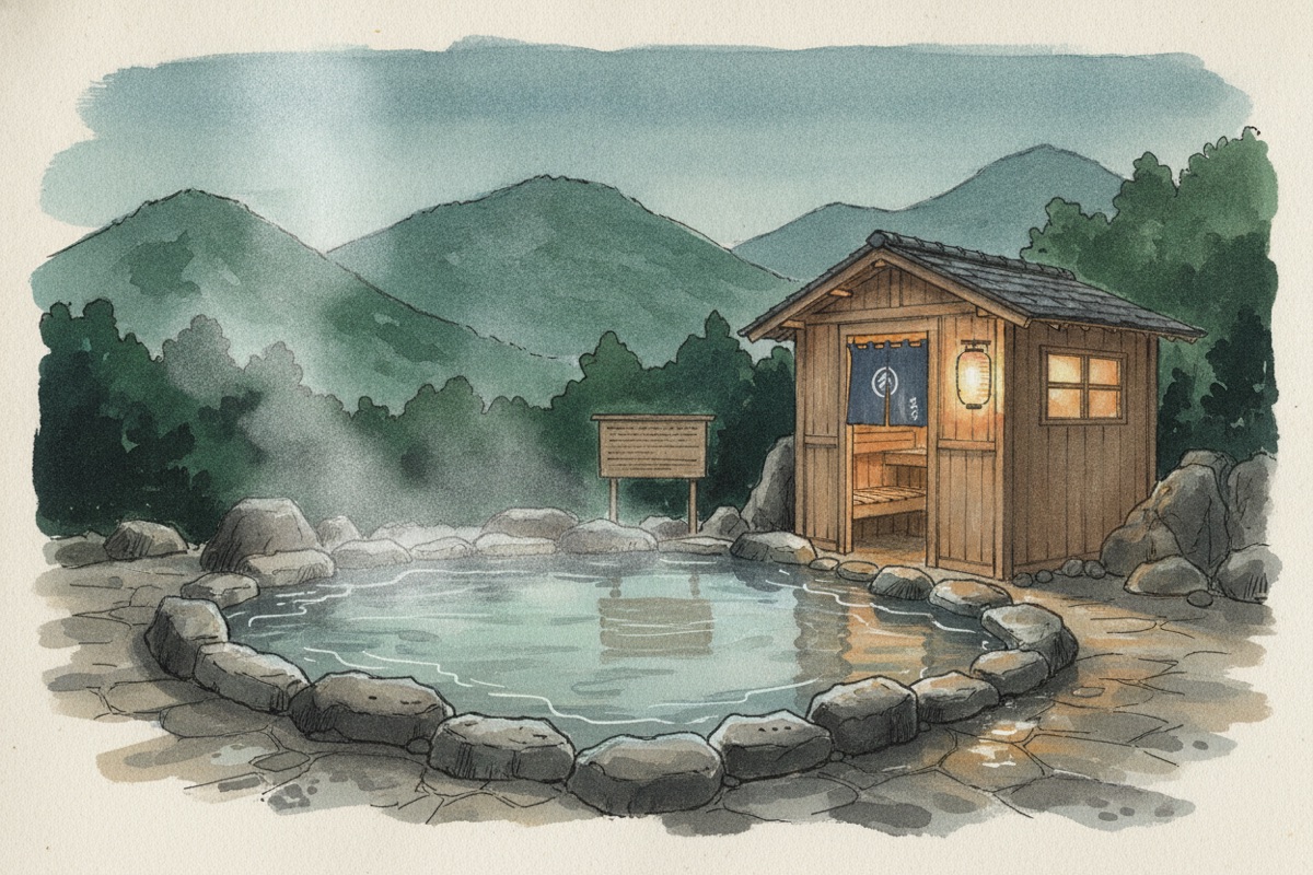 Illustrated scene of Sanazawa Terrace