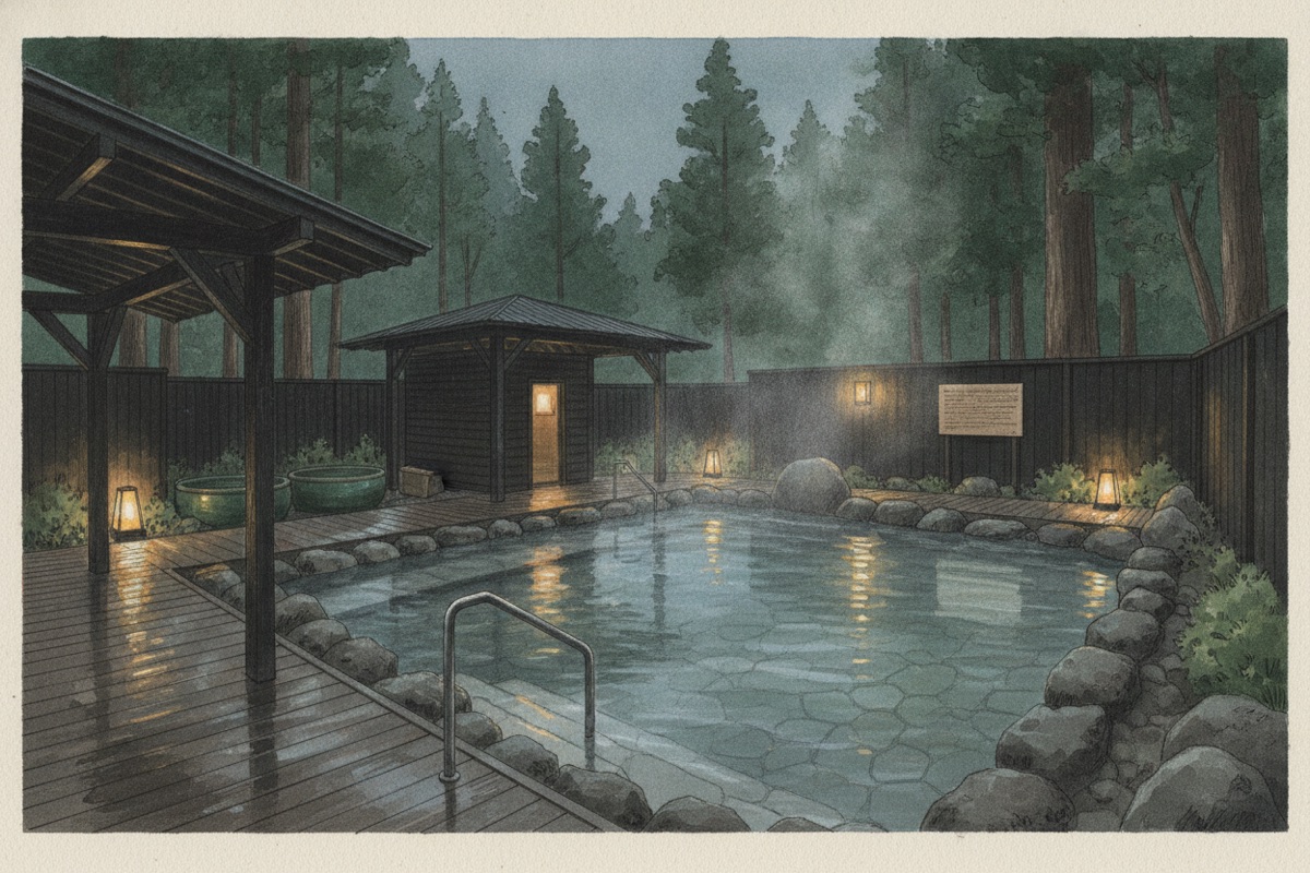 Illustrated scene of Hakone Yuryo