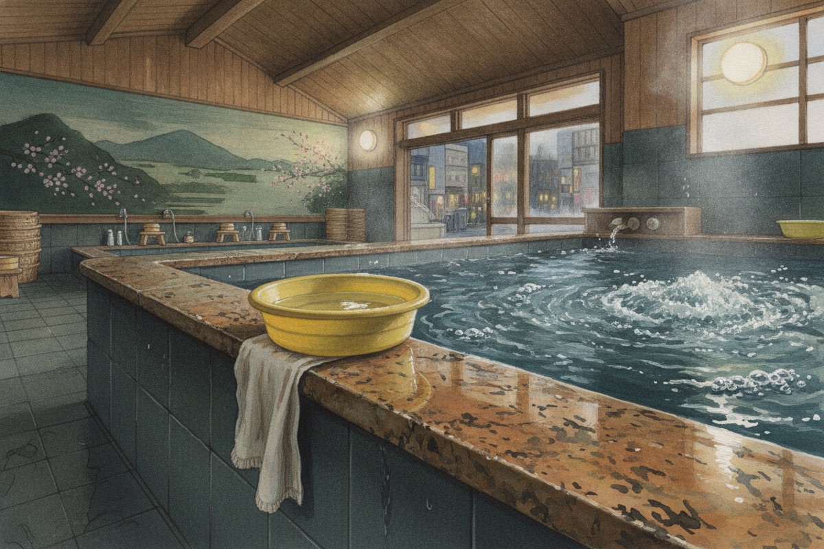 Illustrated scene of Yako-yu