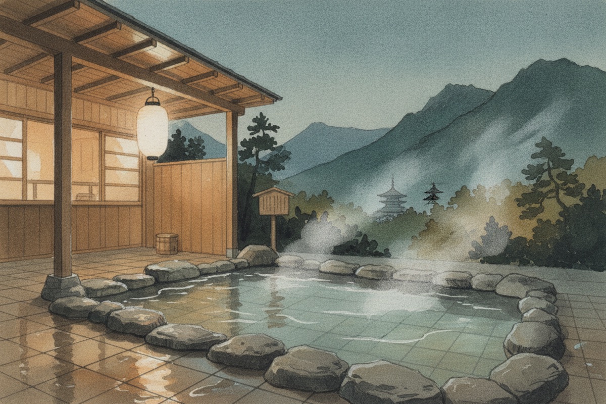 Illustrated scene of Chinetsu Kanko Labo Enma