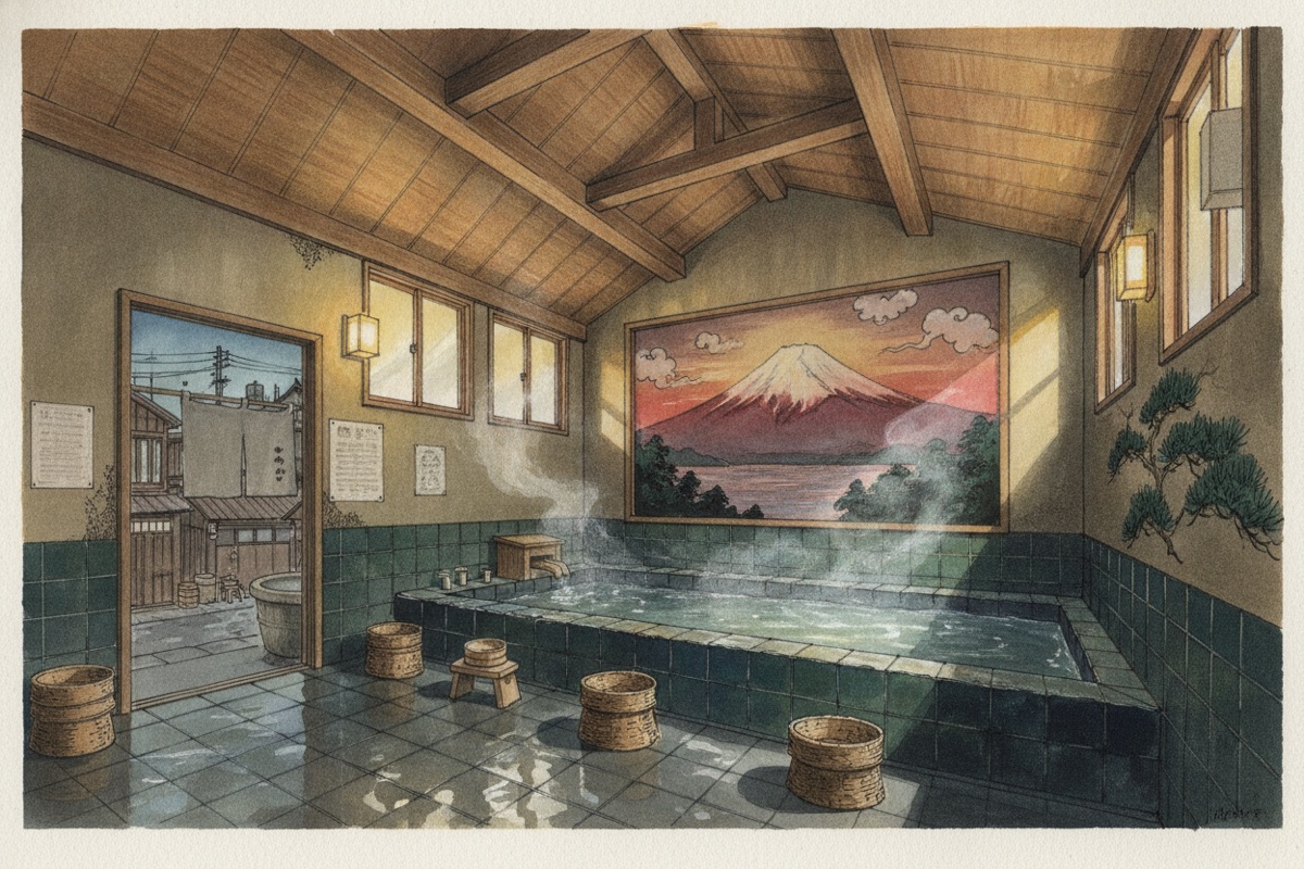 Illustrated scene of Fure-yu