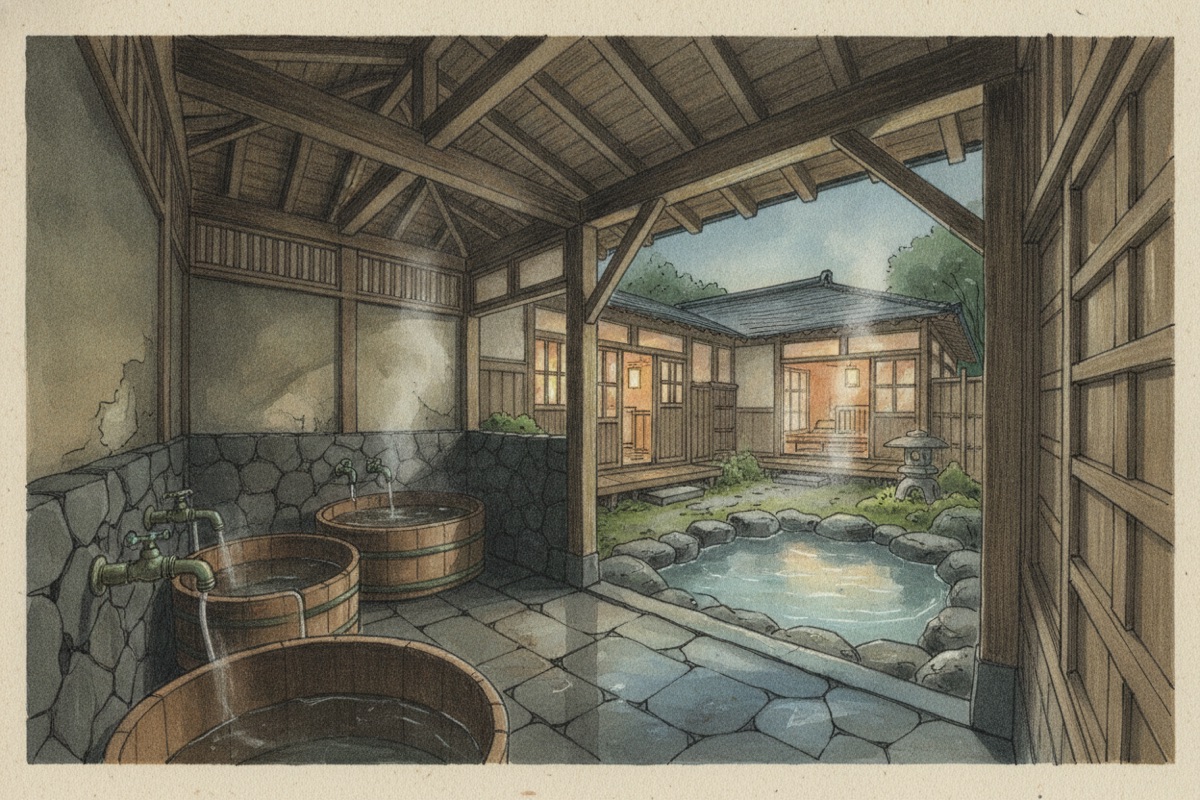 Illustrated scene of Yamada Bessou