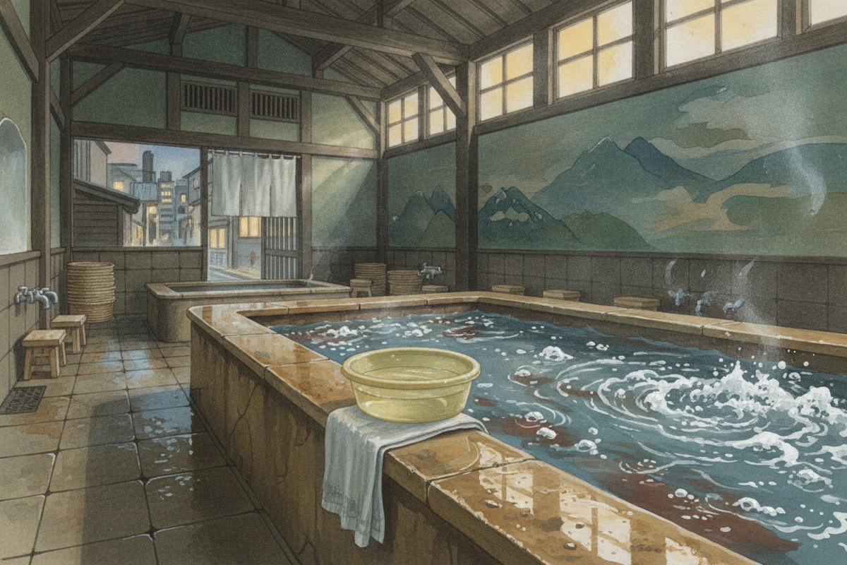 Illustrated scene of Daiichi Tenjin-yu