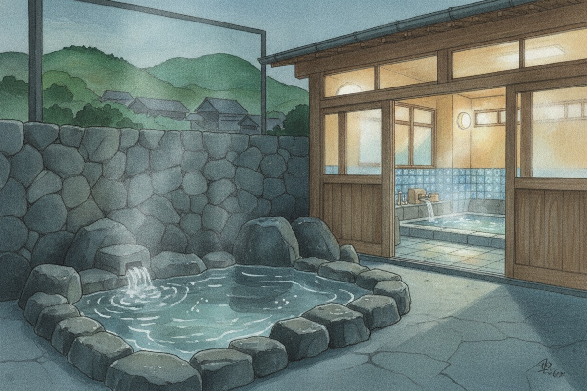 Illustrated scene of Spadium Japon