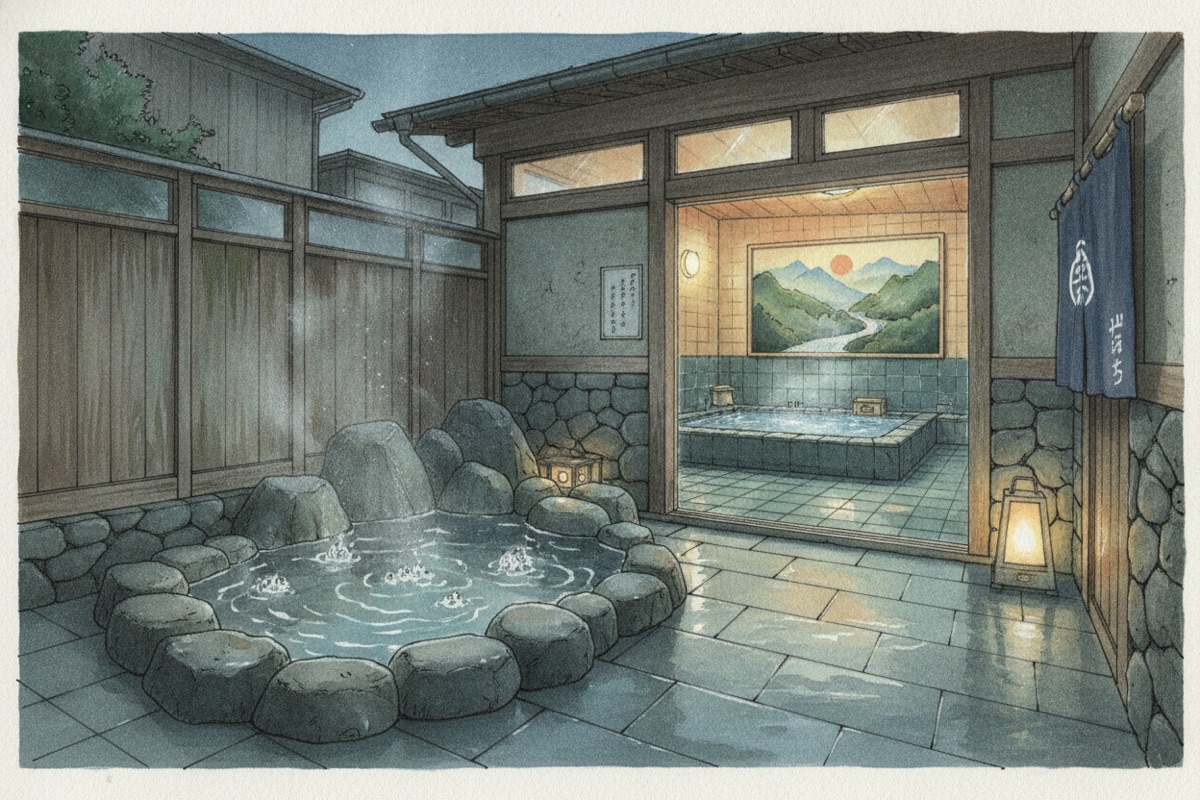 Illustrated scene of Yuttari CoCo