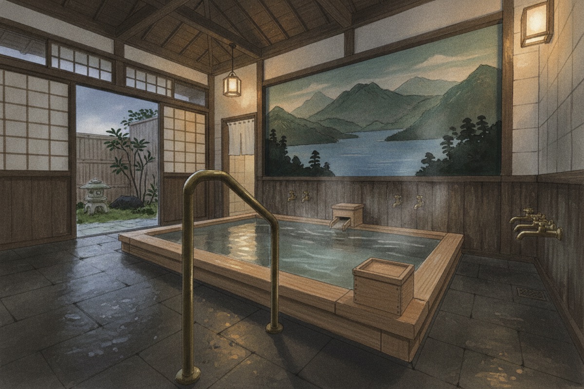 Illustrated scene of Minato Ryokan