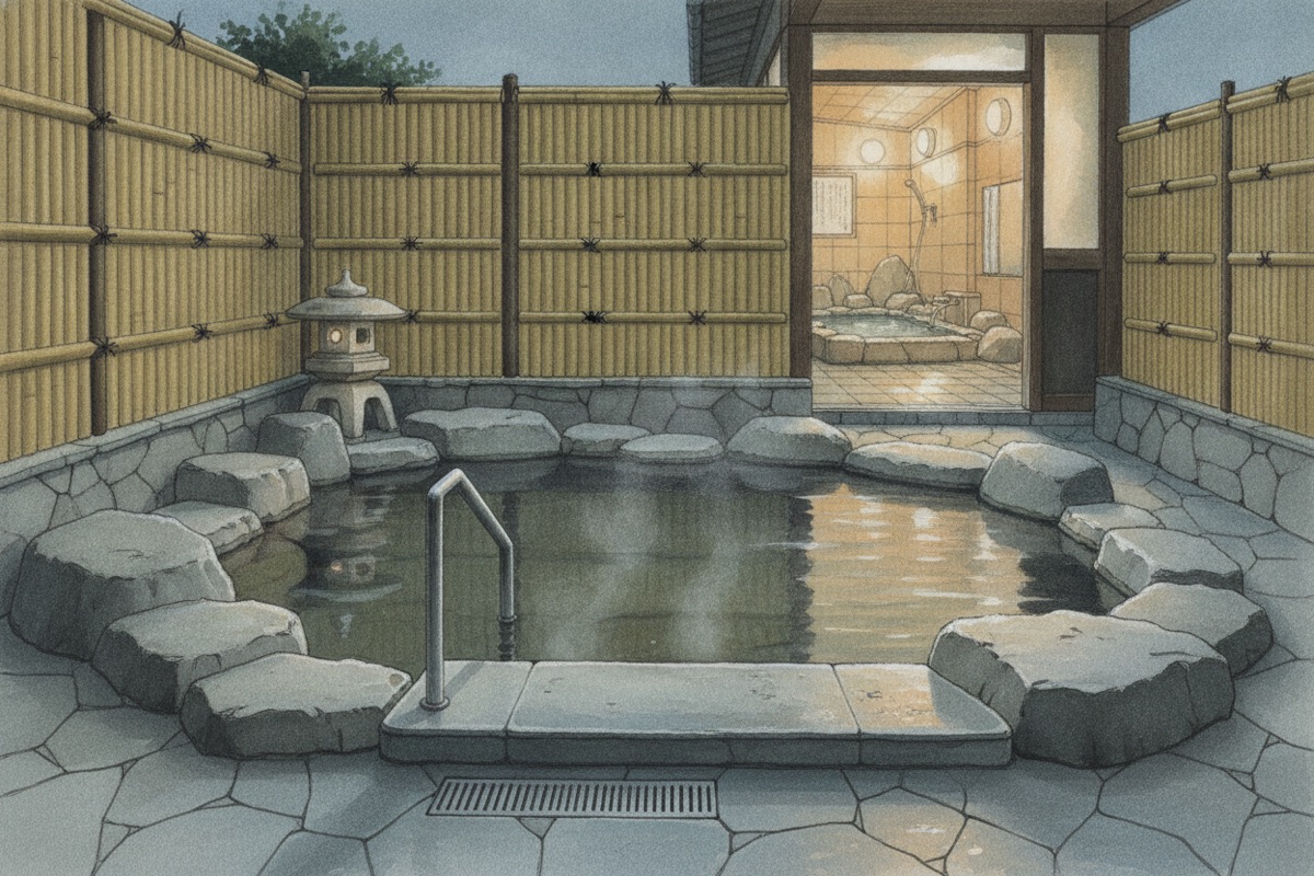 Illustrated scene of Washinoyu