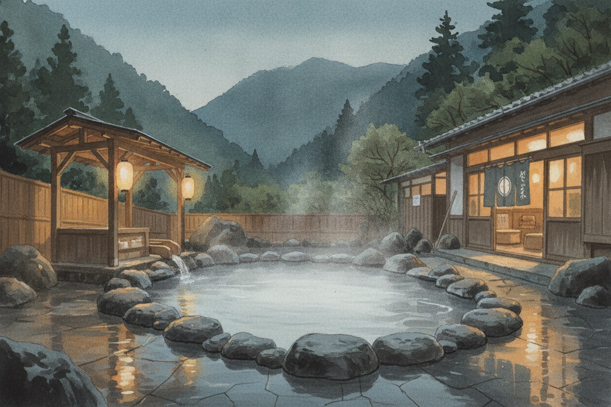 Illustrated scene of Yuya Ebisu
