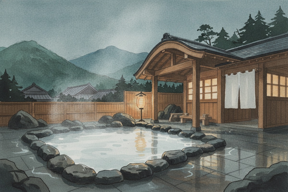 Illustrated scene of Midorisou