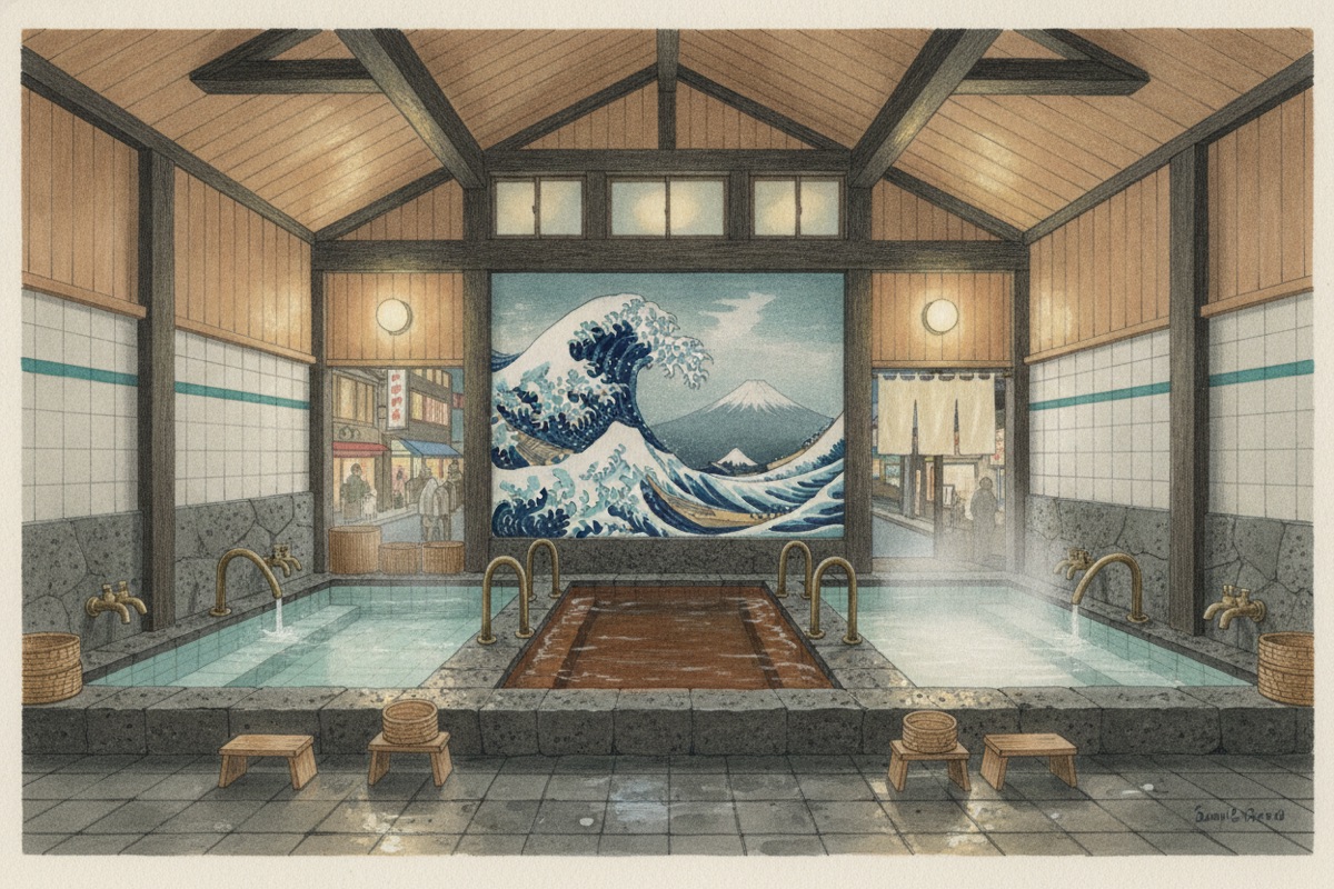 Illustrated scene of Matsuba Yokujo