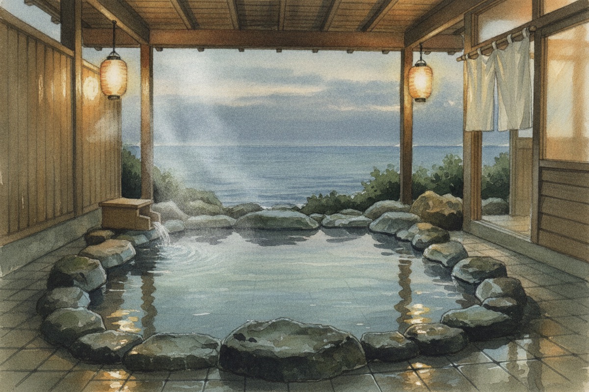 Illustrated scene of Ichinoide Kaikan