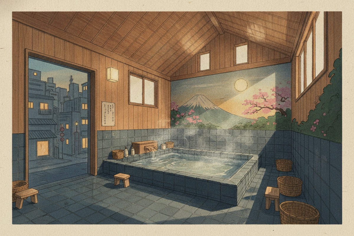 Illustrated scene of Komatsuyu