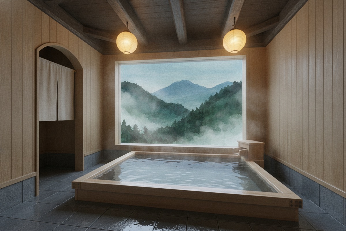 Illustrated scene of Ishidan no yu