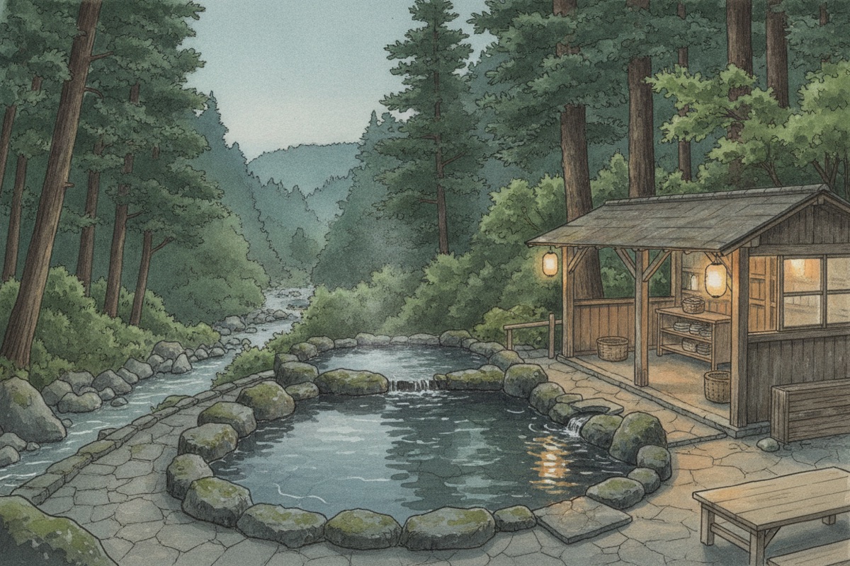 Illustrated scene of Hebinoyu