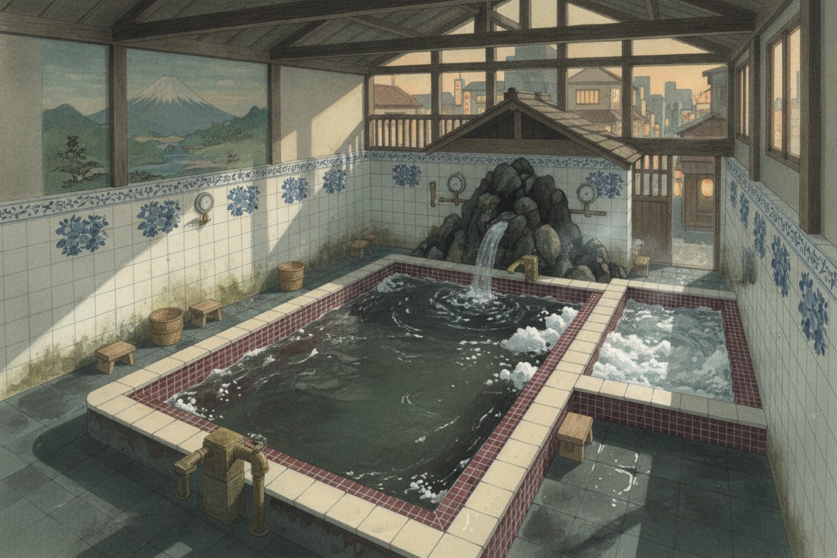Illustrated scene of Akebonoyu