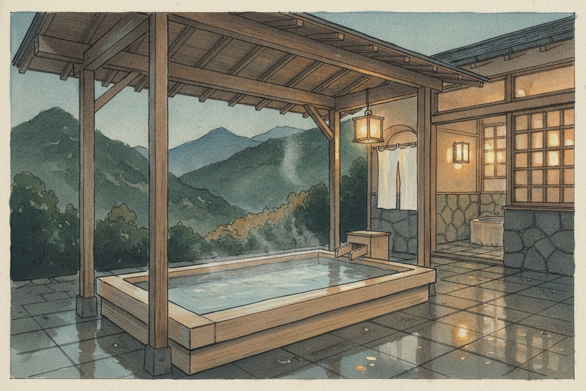 Illustrated scene of Shaka no Reissen Buddha’s Spiritual Spring