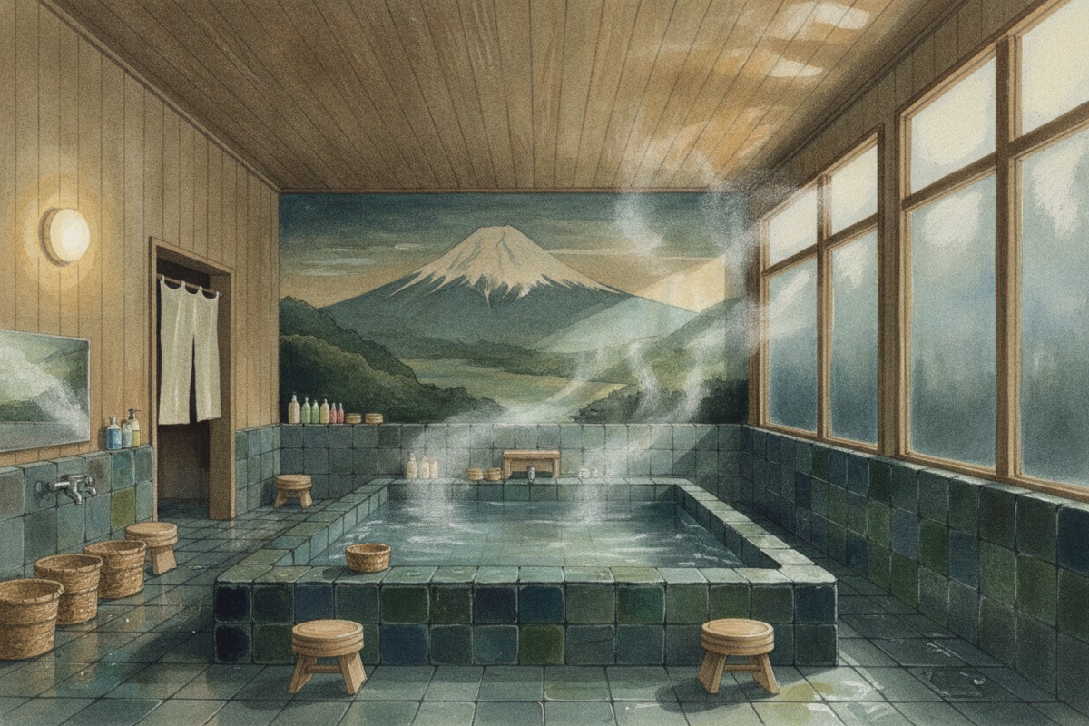 Illustrated scene of Miyakaminoyu