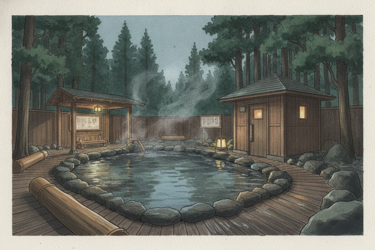 Illustrated scene of Kirari Bettei