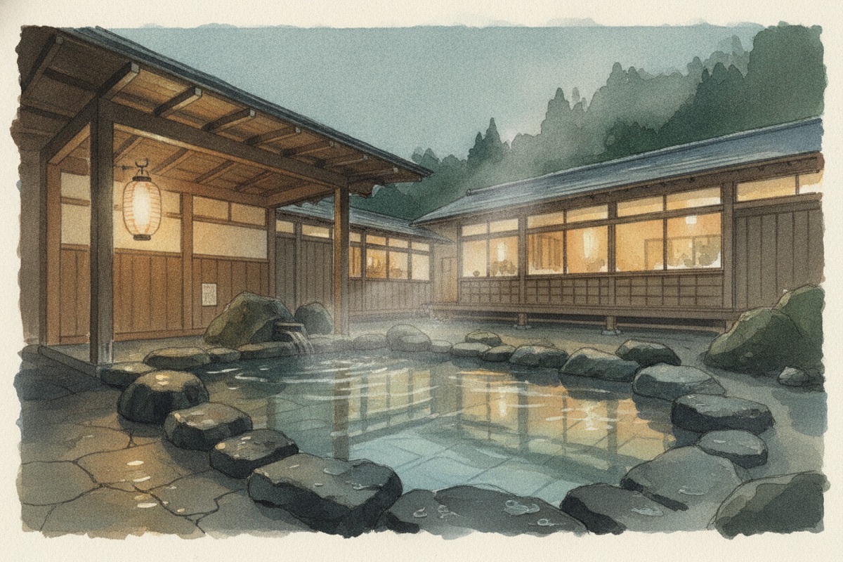 Illustrated scene of Daichi-no-Yu