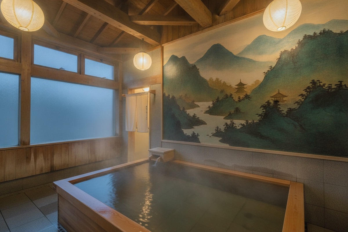 Illustrated scene of Fureai Koryukan