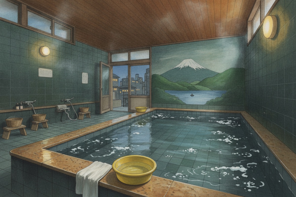 Illustrated scene of Koshinoyu