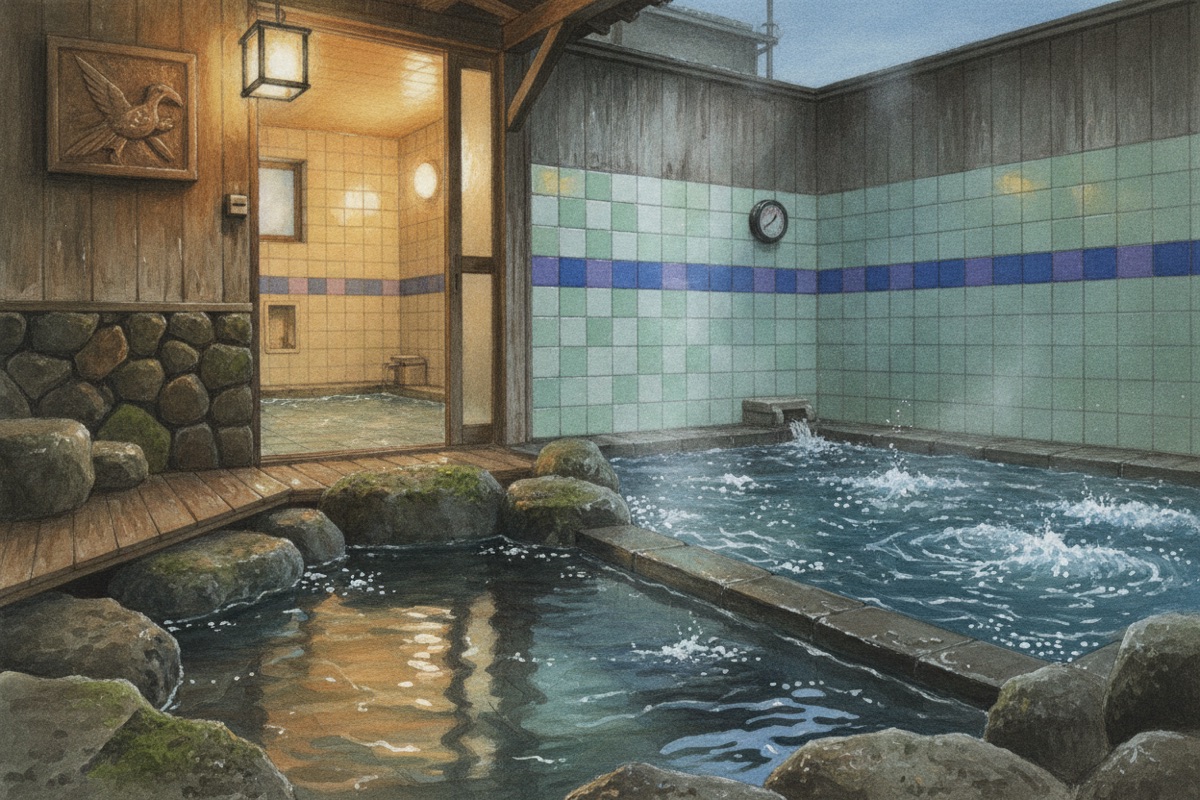 Illustrated scene of Sanyokan