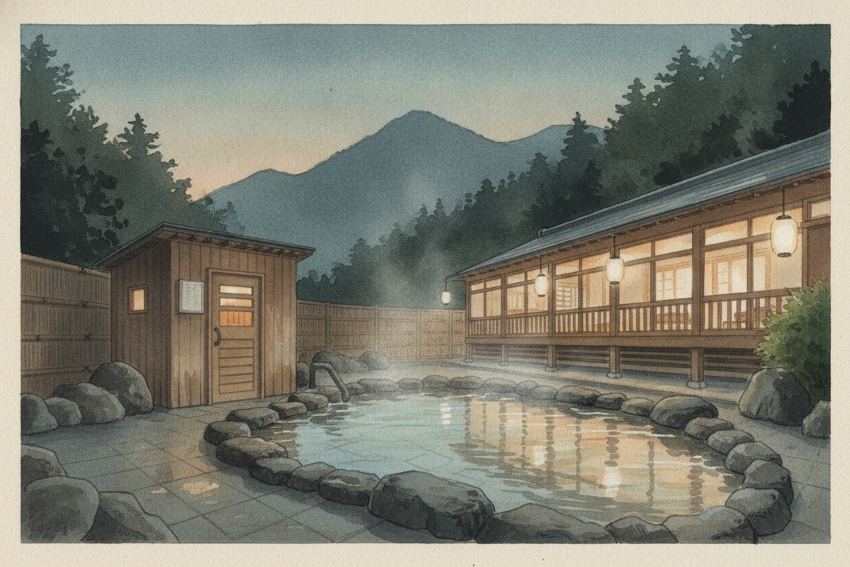 Illustrated scene of Ōmori