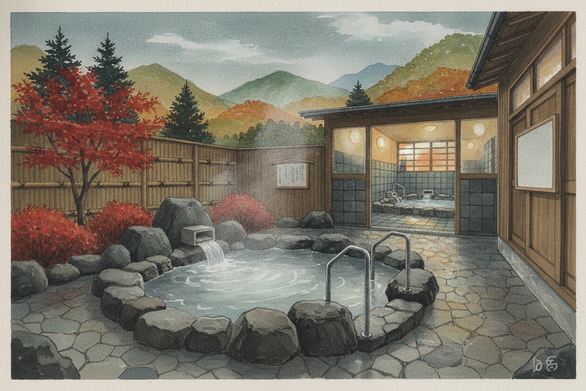 Illustrated scene of Mantenboshi no Yu.