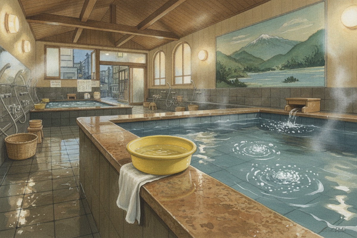 Illustrated scene of Asada-Yu