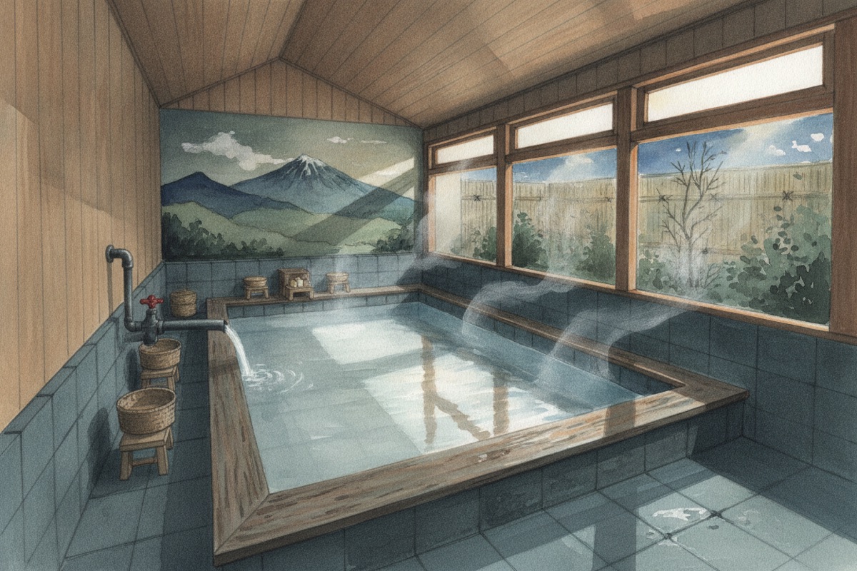Illustrated scene of Kobushi-no-Yu (Bandaiko Source)
