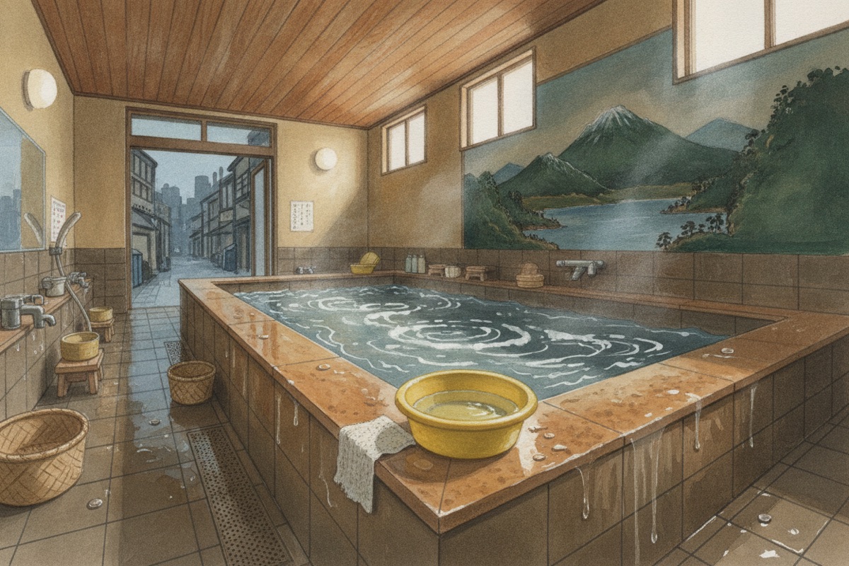 Illustrated scene of Miyashita-yu