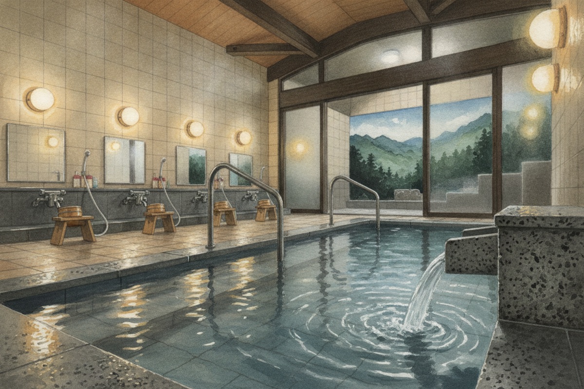Illustrated scene of Netsunoyu