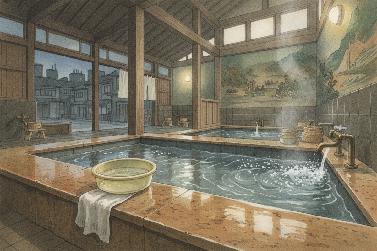 Illustrated scene of Igawayu