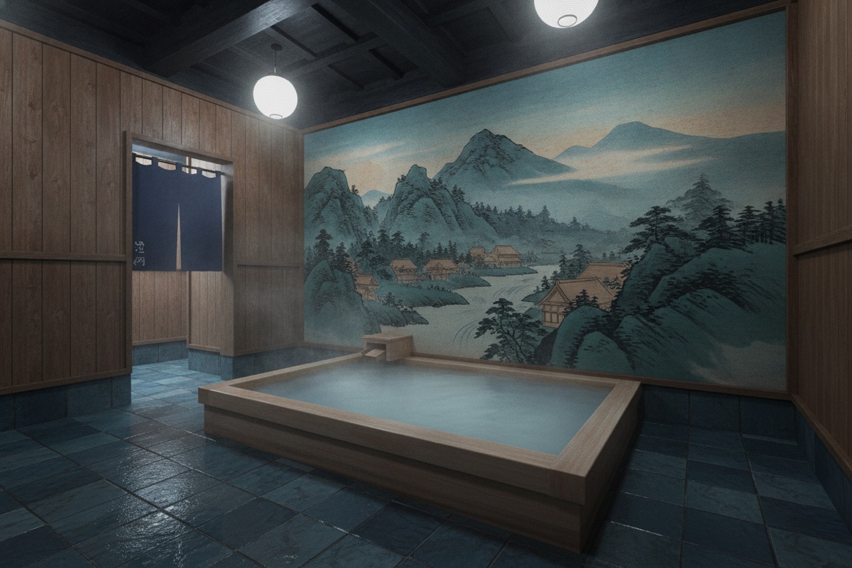 Illustrated scene of Tatsumi-no-yu