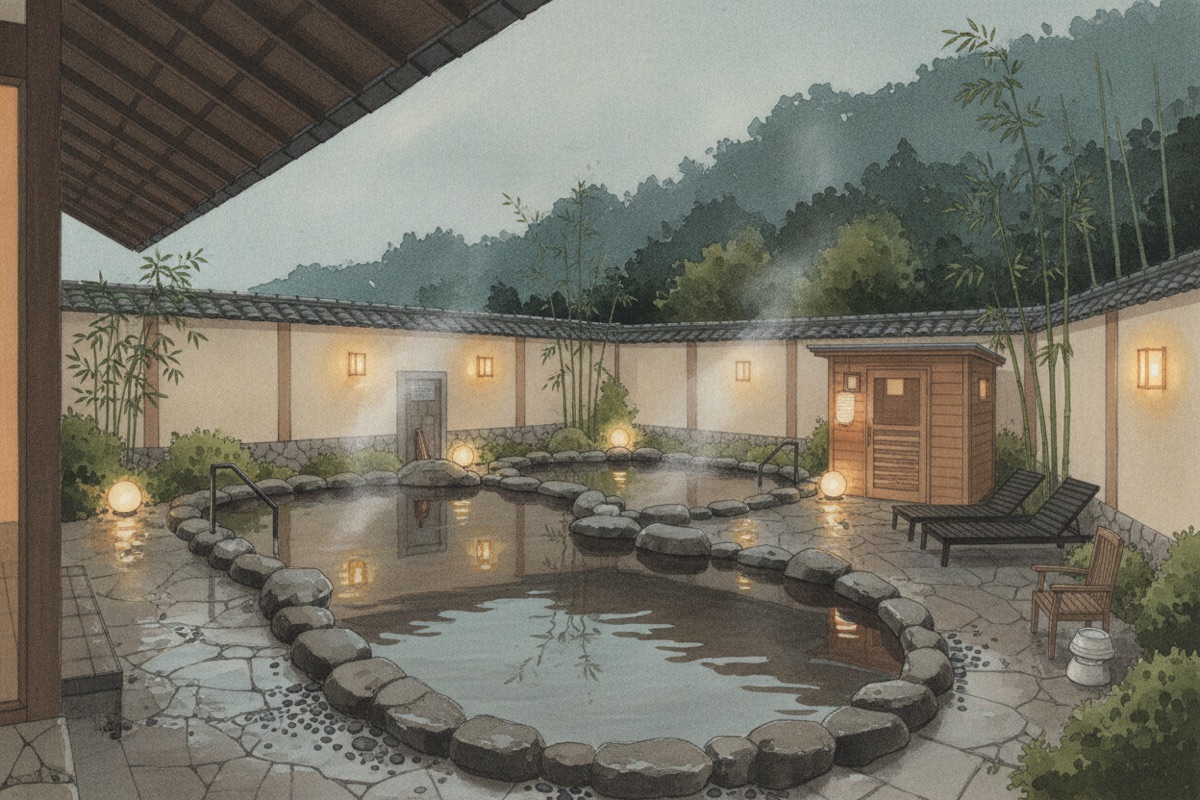 Illustrated scene of Toki-no-irodori Natural Hot Spring Inagi