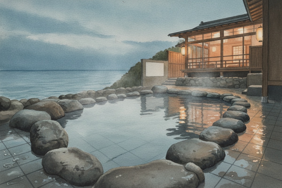 Illustrated scene of Suginoi Palace